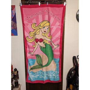 Mermaid princess beach towel